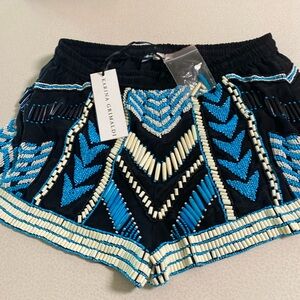 NWT Karen Grimaldi beaded shorts. Size small.